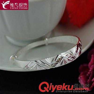 雅凡银饰 千足银区创意韩版手镯批发新选择